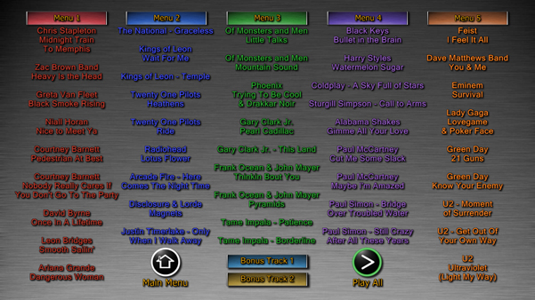 Music Volume 10 Root Menu